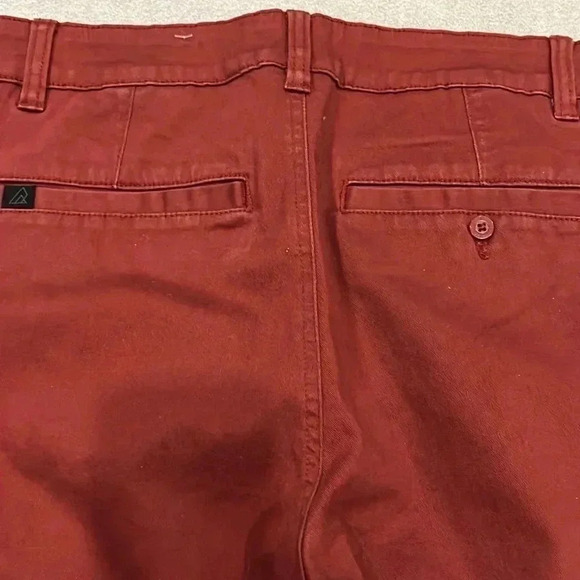 [W32L32] Ripzone Burgundy Cotton Straight  Leg Chino/Khaki Pants - Picture 6 of 6